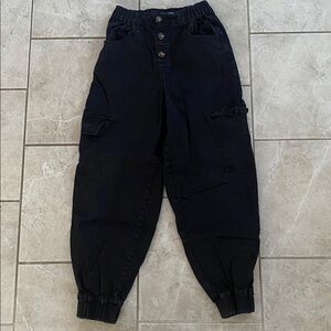 Almost Famous Button Front Hi-Rise Cargos